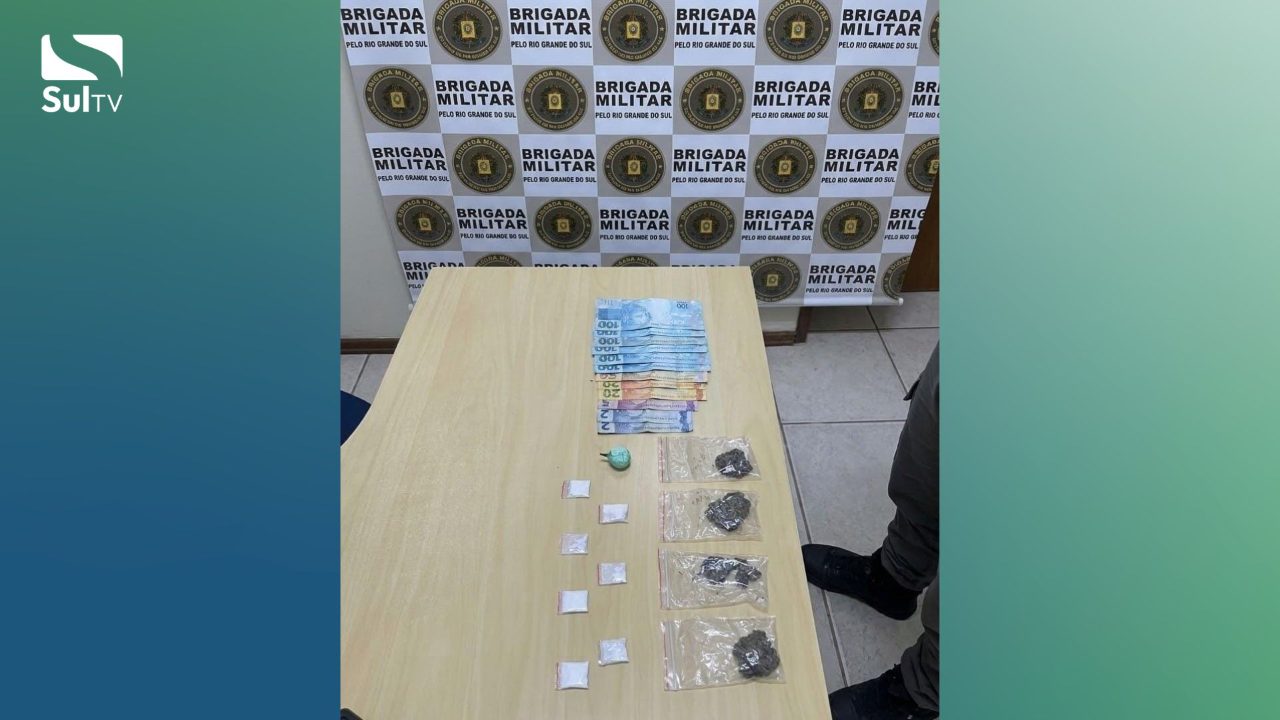 Brigada Militar prende homem por tráfico e apreende adolescente em Camaquã