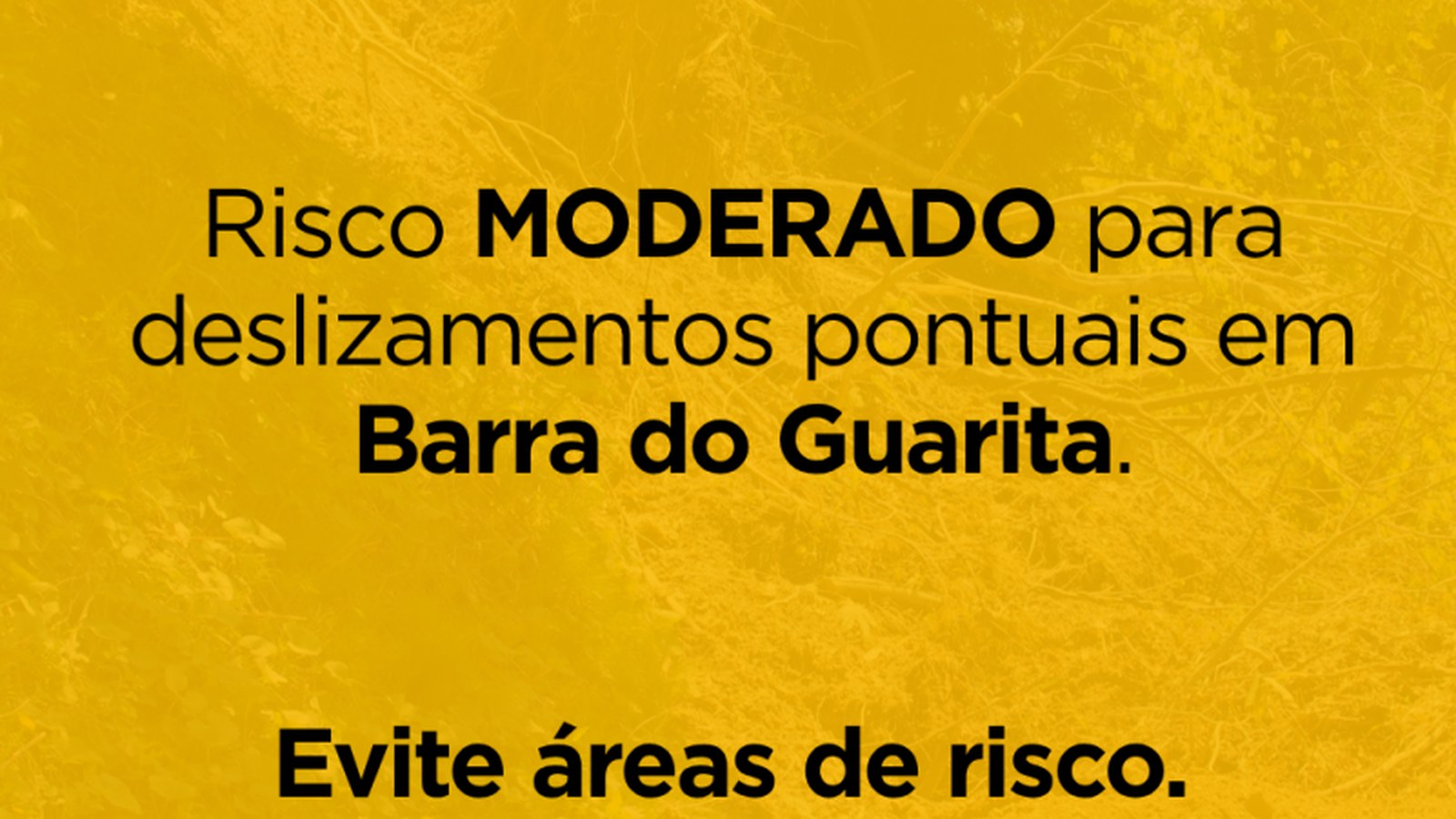 Defesa Civil emite alerta de deslizamento em Barra do Guarita