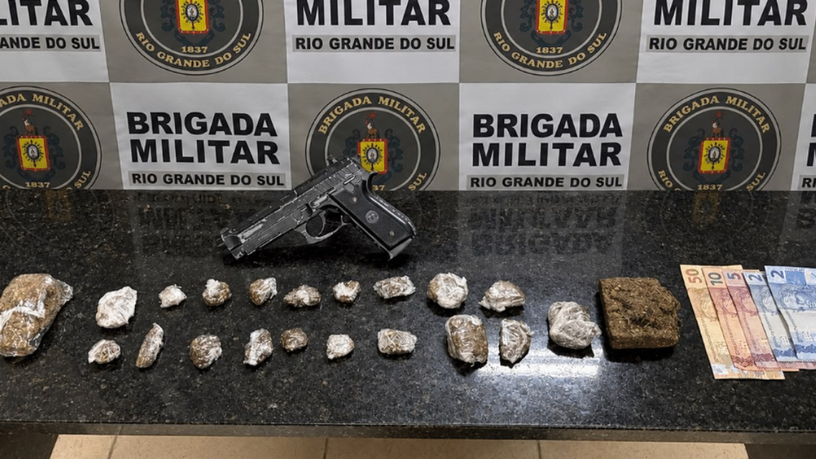 Homem é preso com mais de 200g de maconha em São Lourenço do Sul