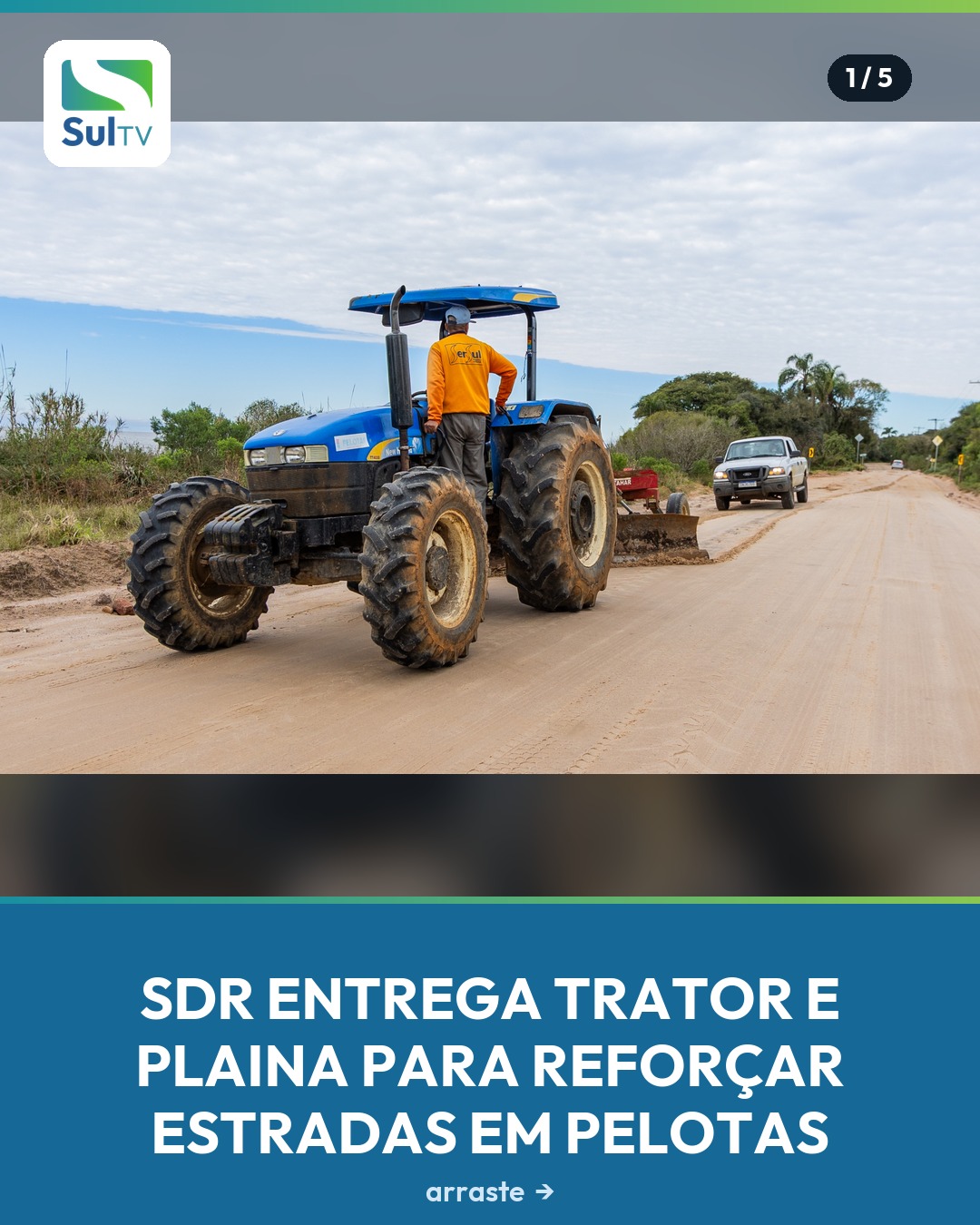 Menos buracos e respostas mais rápidas nas estradas do 2º distrito de Pelotas.
