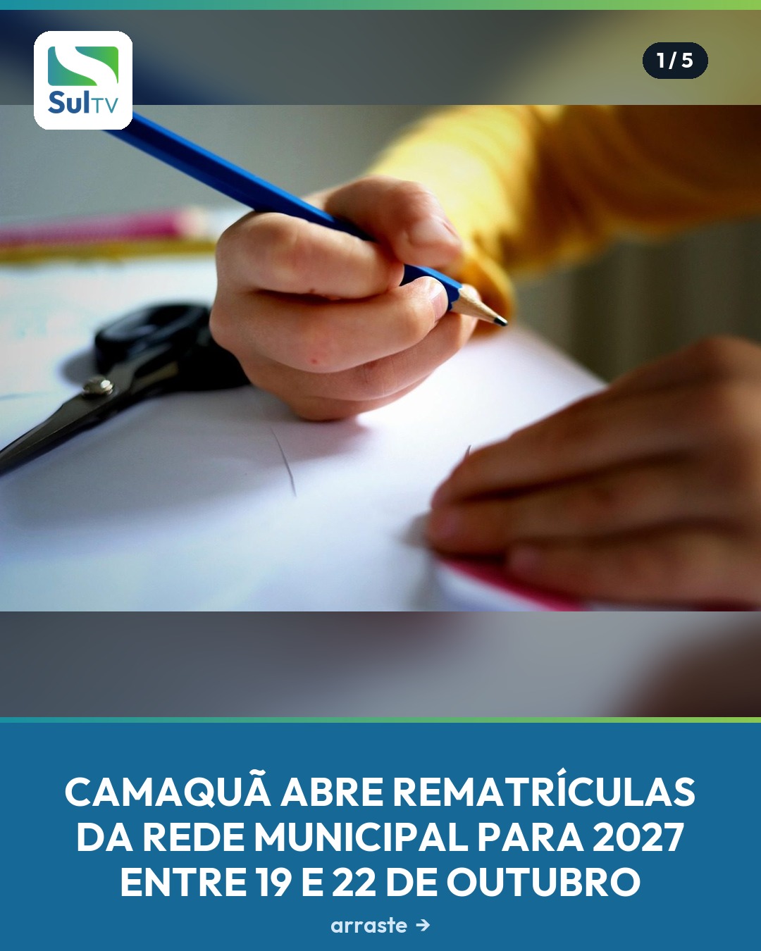 Educação Infantil e Ensino Fundamental devem renovar matrícula diretamente nas escolas, com cronograma por turma para o…