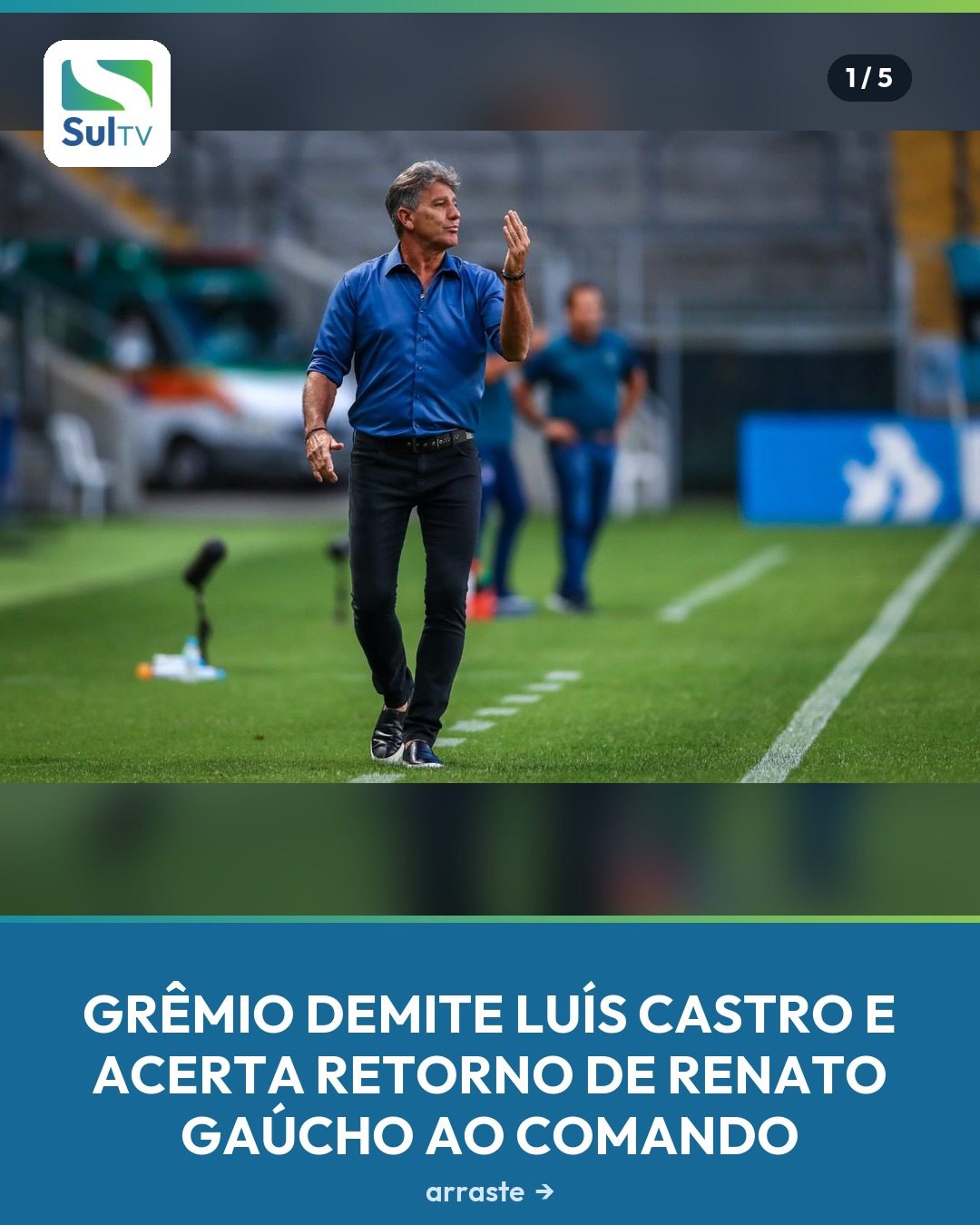 Scolari assume de forma interina na partida contra o Botafogo, no Rio de Janeiro