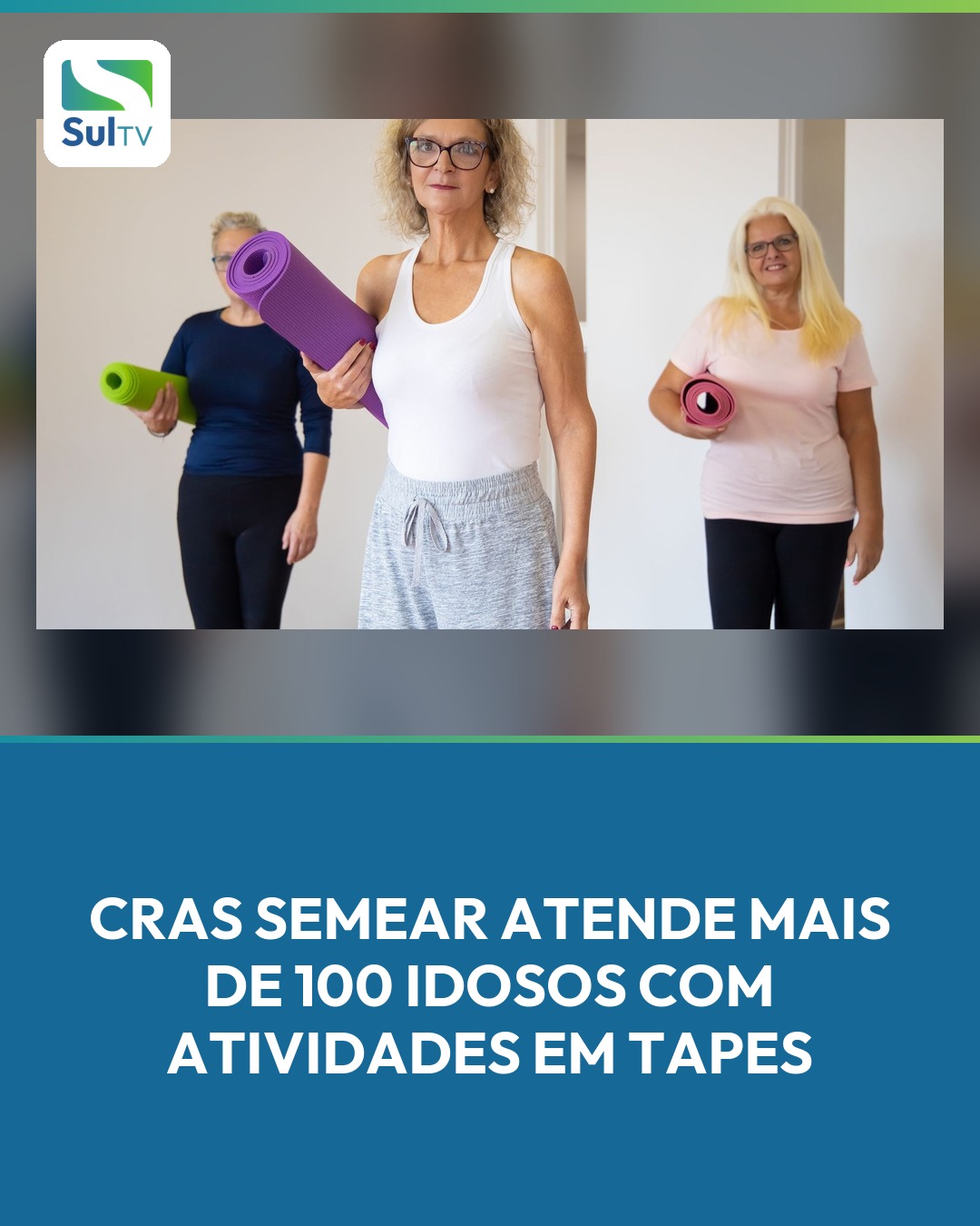 Mais de 100 idosos de Tapes participam de atividades de convivência e exercícios físicos promovidos pelo CRAS Semear, d…