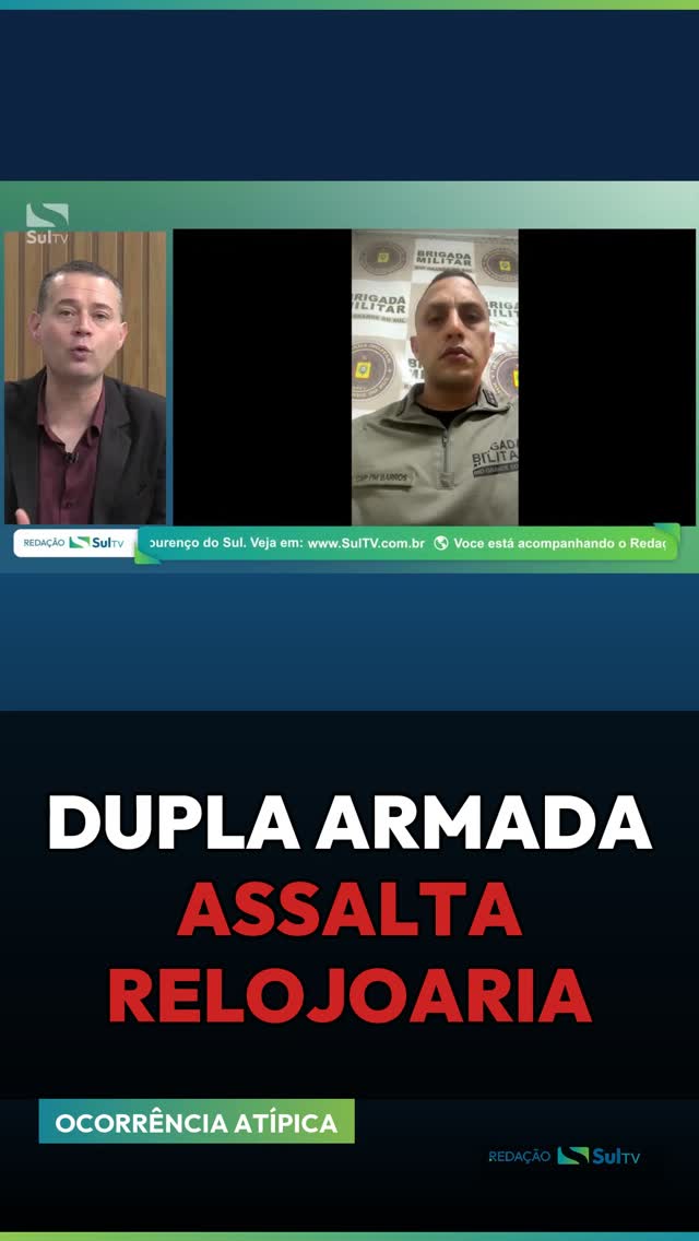 Assalto à mão armada em Camaquã: PM reforça patrulha