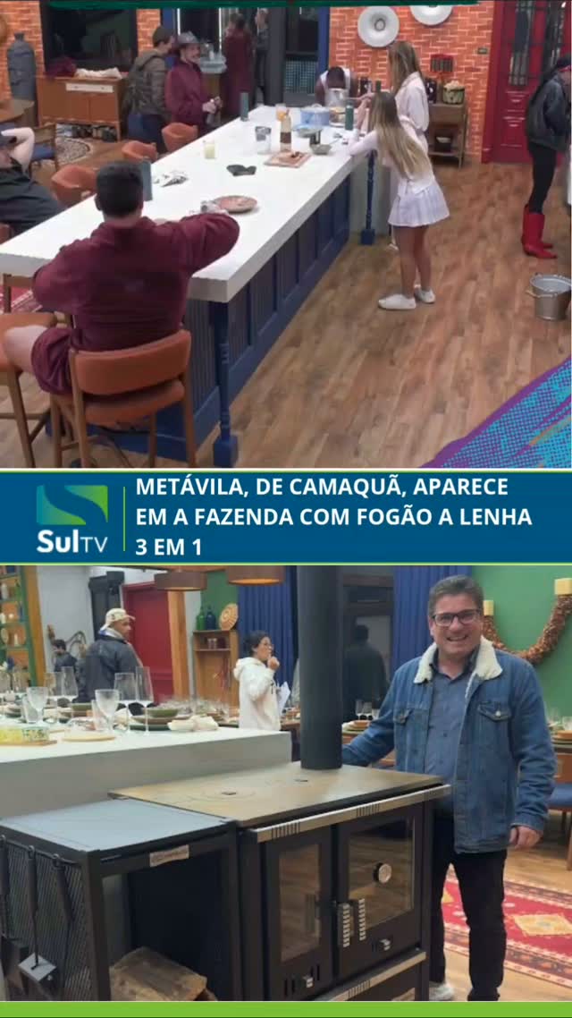 A empresa camaquense Metávila ganhou destaque no reality show A Fazenda, da Record, com o fogão a lenha Munique F900. O…