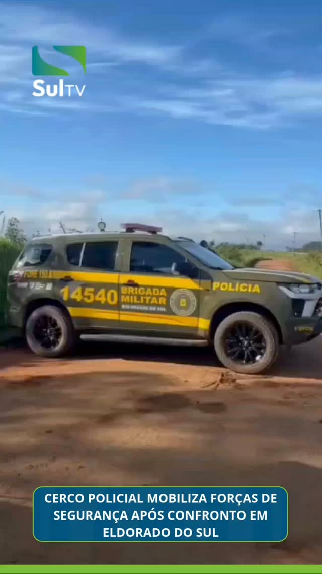 A Brigada Militar realiza buscas em uma área de mata em Eldorado do Sul, na Região Metropolitana de Porto Alegre, após …