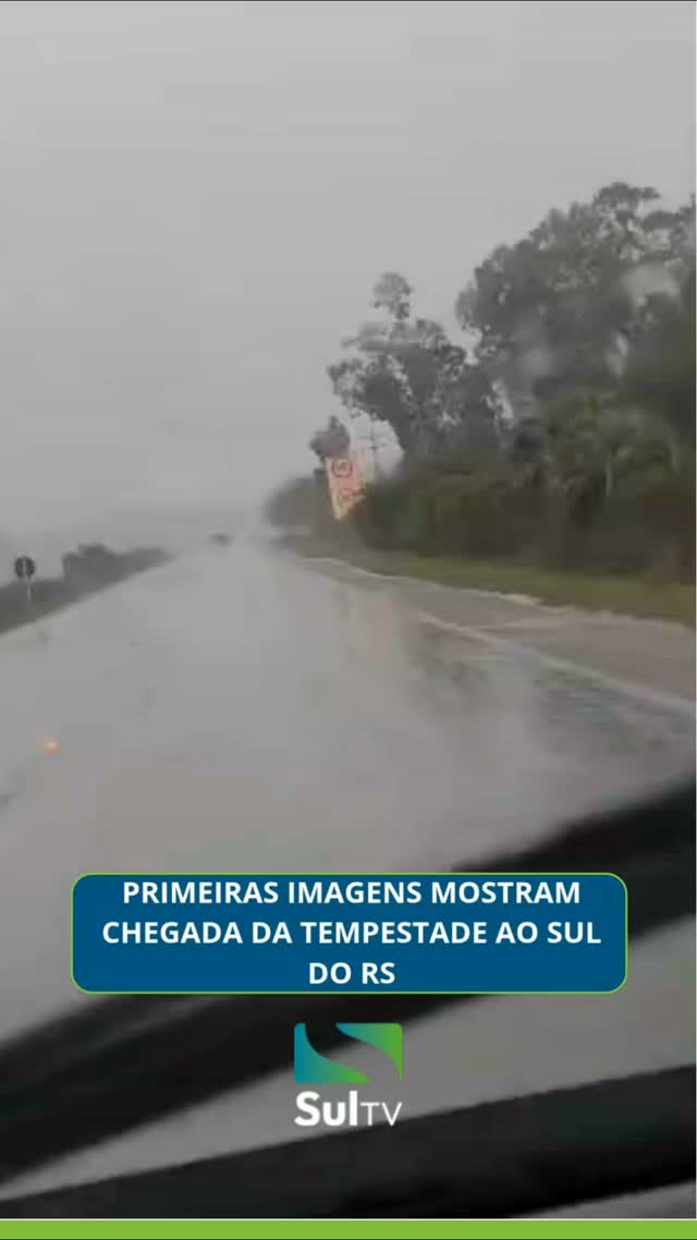A mudança no tempo já começou no Rio Grande do Sul. Em Santa Vitória do Palmar, no extremo sul do Estado, a chuva já ch…