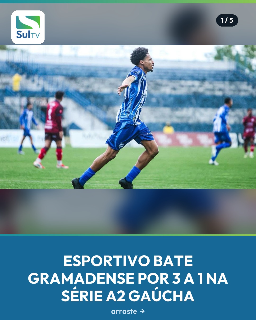 Show de Otávio garante vitória do Esportivo por 3 a 1!