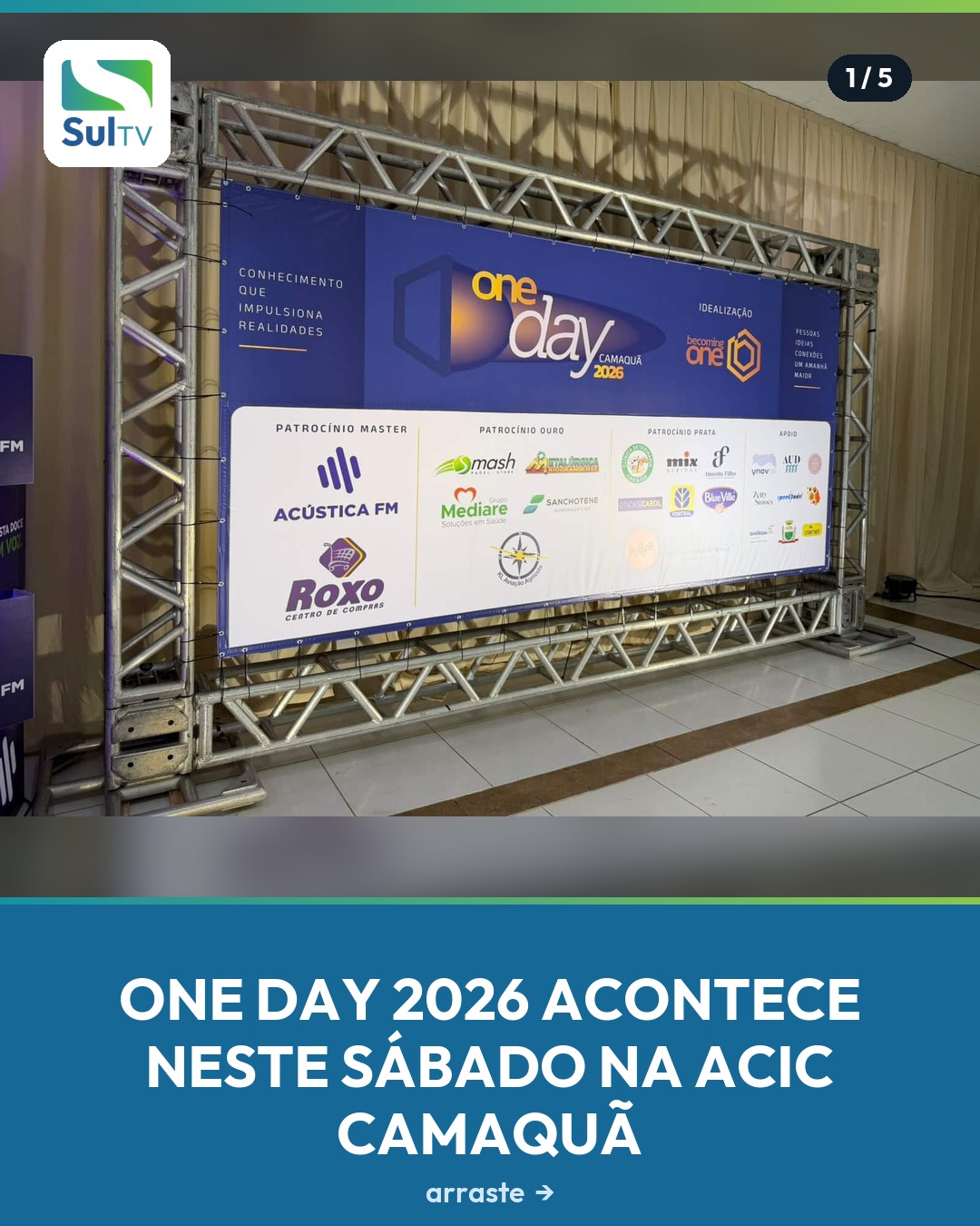 Camaquã recebe neste sábado (26) mais uma edição do One Day, promovido pela ACIC.