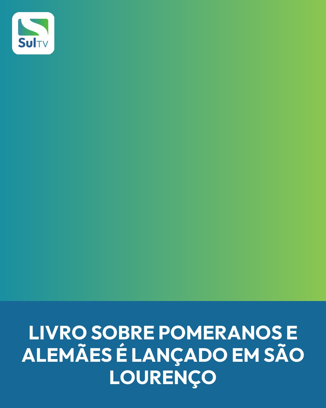 Quem tem raízes pomeranas ou alemãs na Serra dos Tapes ganha hoje um resgate de memória em forma de livro.