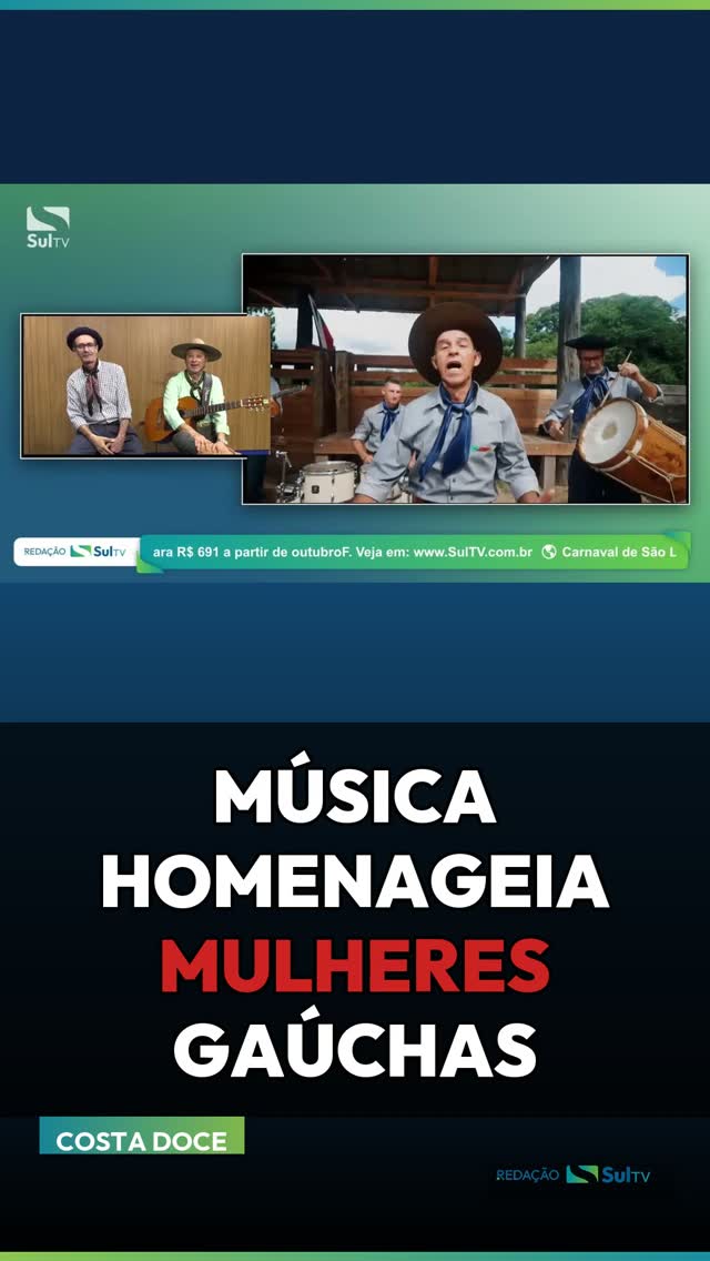 Grupo de Camaquã lança música-homenagem às mulheres gaúchas