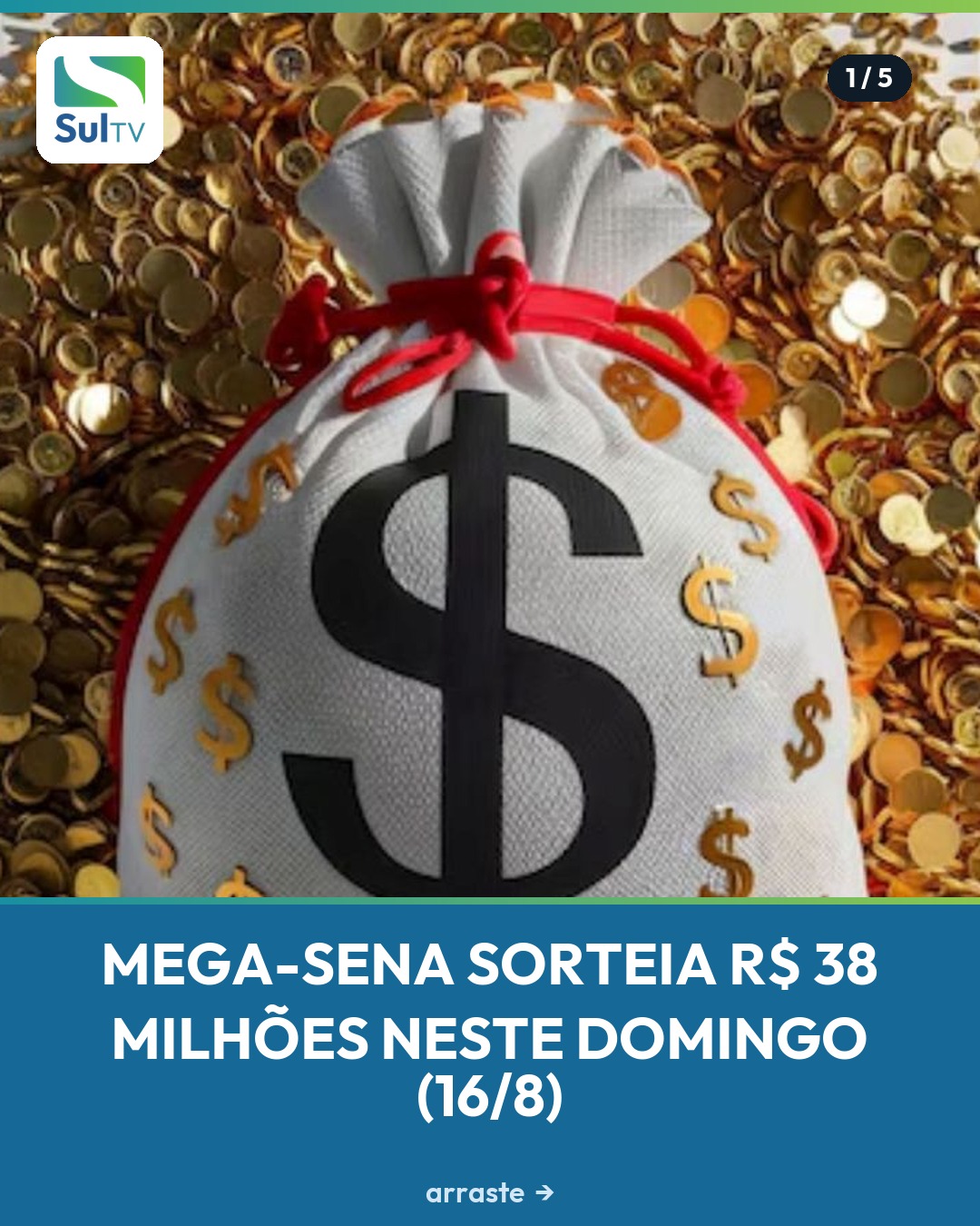 R$ 38 milhões podem render até R$ 325 mil por mês.
