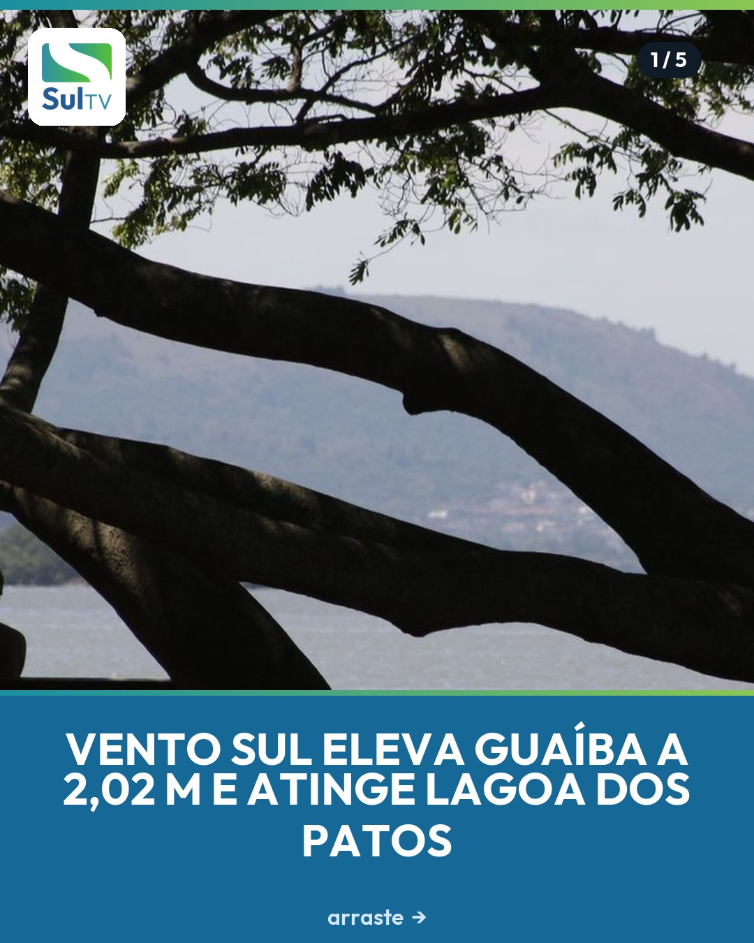 O Guaíba voltou a subir no fim de semana: o nível passou da cota de cheia e chegou a 2,02 metros na manhã de domingo (9…
