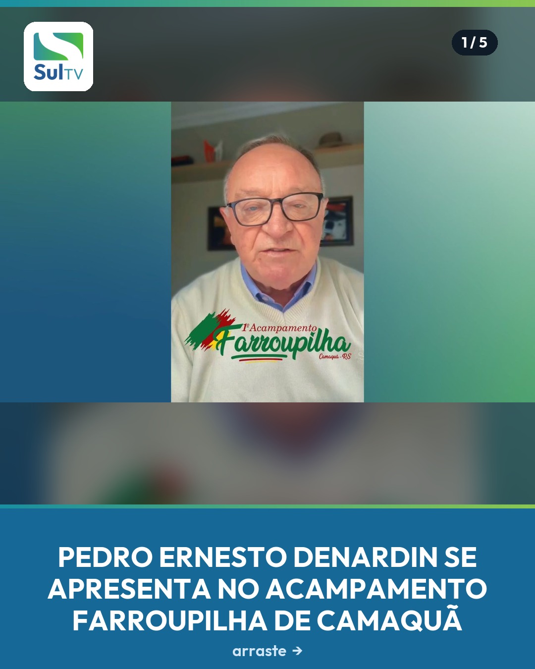 Narrador e cantor nativista sobe ao palco no dia 18 de setembro, no Sindicato Rural