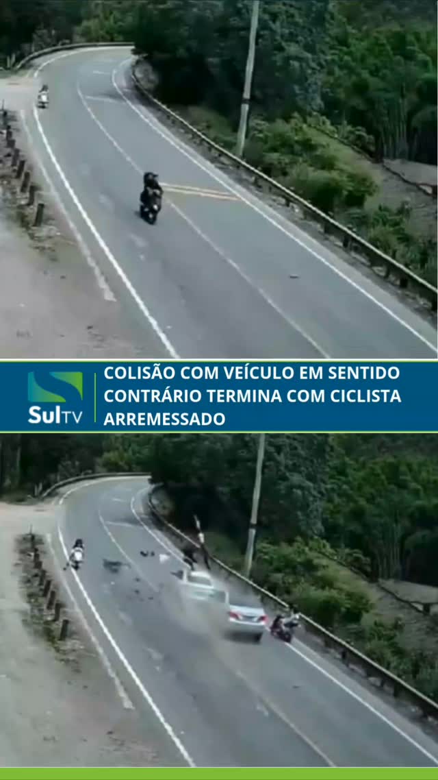 Um vídeo que circula nas redes sociais mostra o momento de uma colisão envolvendo um condutor de bicicleta elétrica e o…