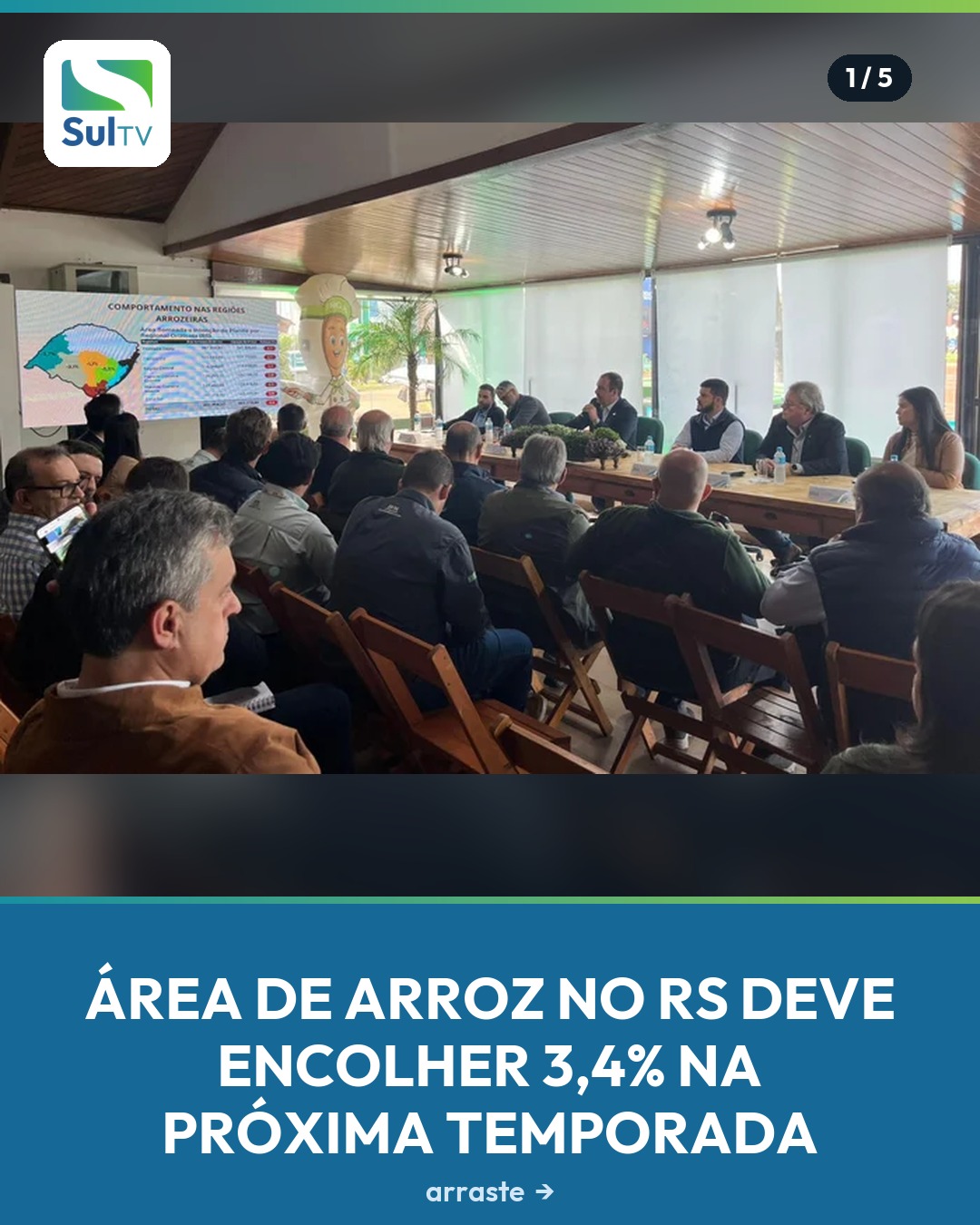 Área de arroz encolhe de novo no Rio Grande do Sul — e a queda é ainda maior nos municípios da Costa Doce.