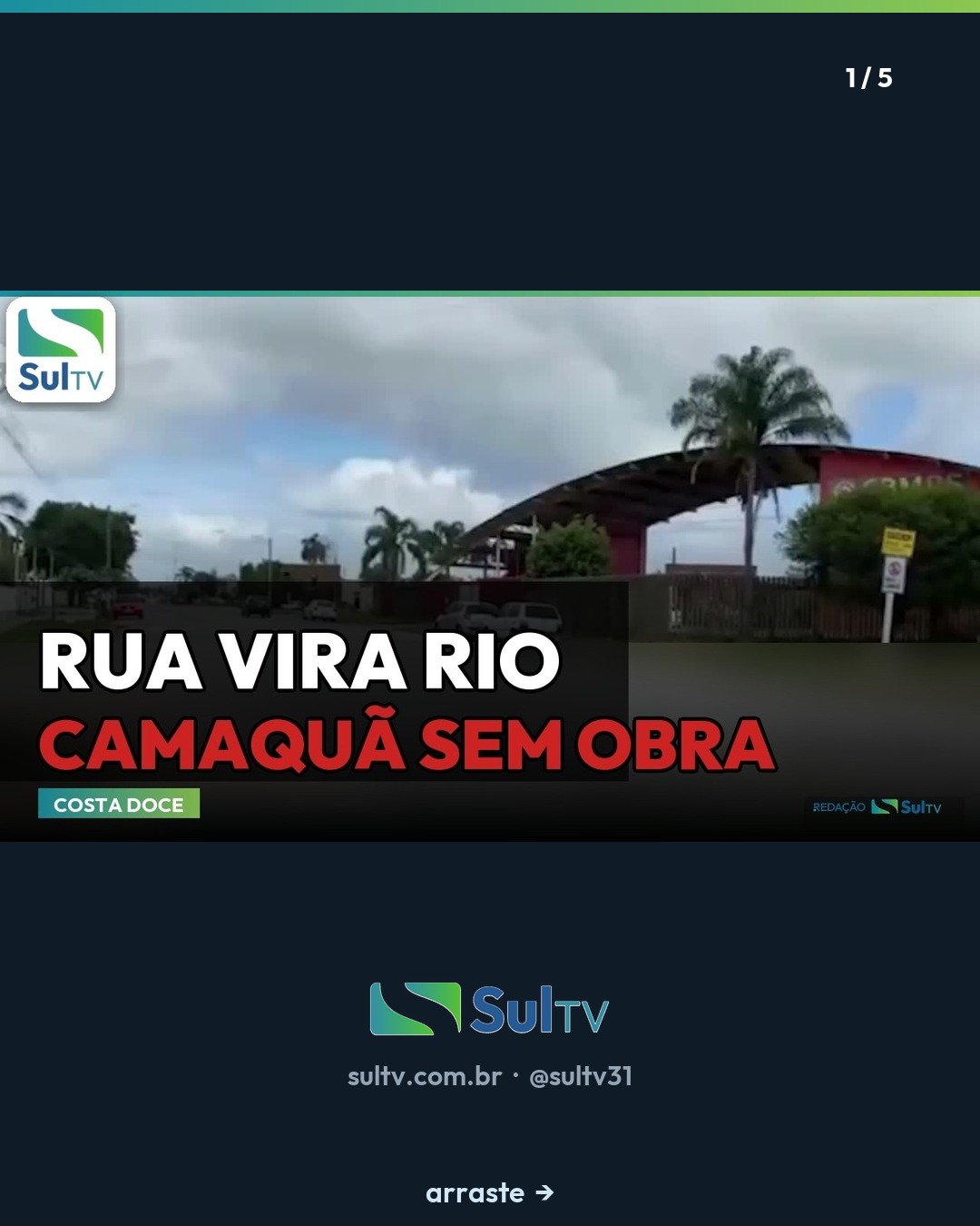 Trecho em frente ao quartel dos Bombeiros alaga a cada chuva forte e tem calçamento esburacado; prefeitura promete obra…