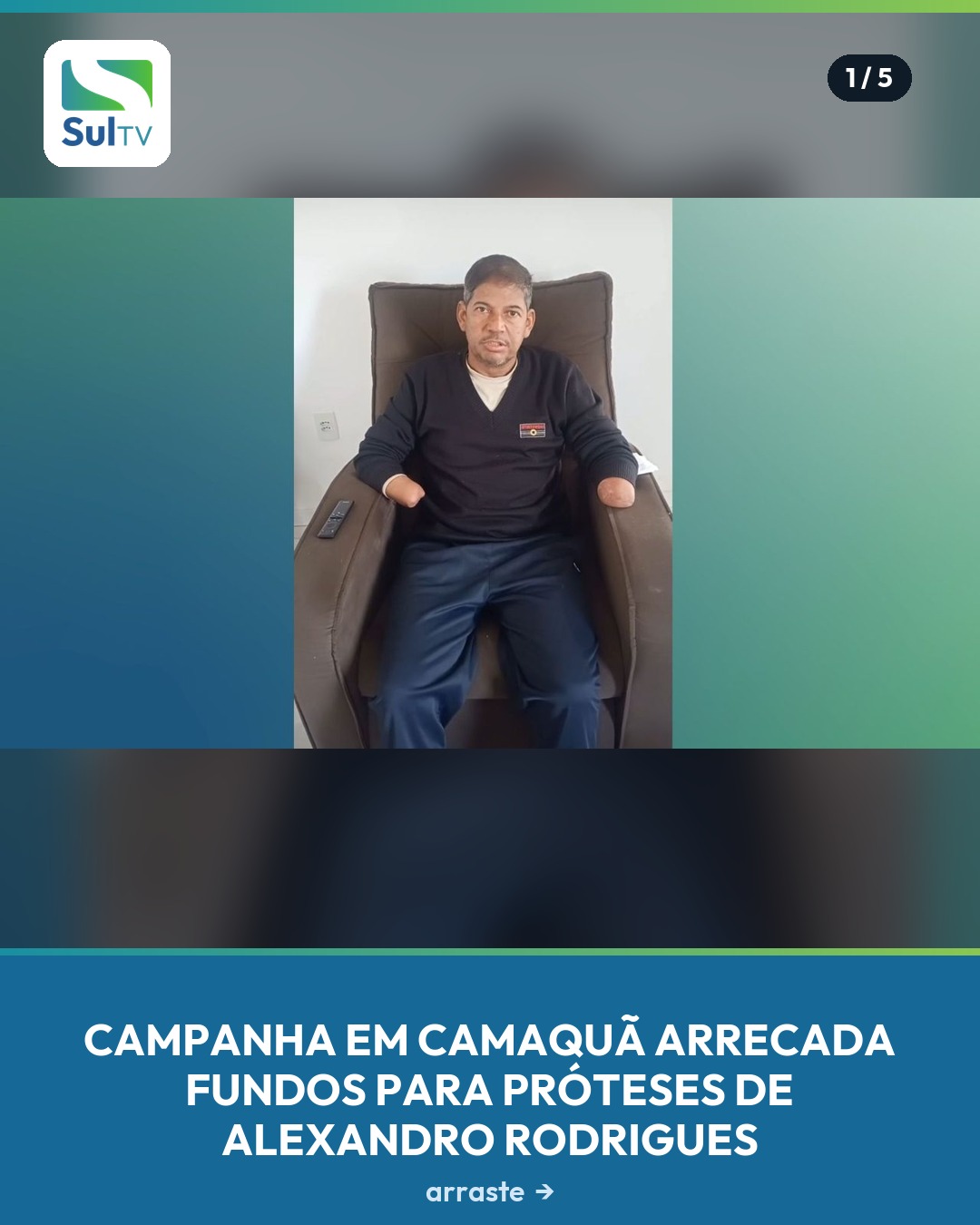 Doações via Pix ajudam a custear próteses e reabilitação para recuperar autonomia e mobilidade